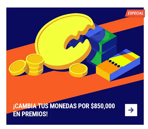 ¡Cambia tus monedas por hasta $850.000 en premios exclusivos! Promoción especial para canjear monedas por premios en TikiTaka Casino