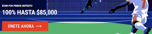 Obtén tu bono de bienvenida y únete ahora para empezar a jugar Bono del 100% por primer depósito hasta $85,000 en apuestas deportivas