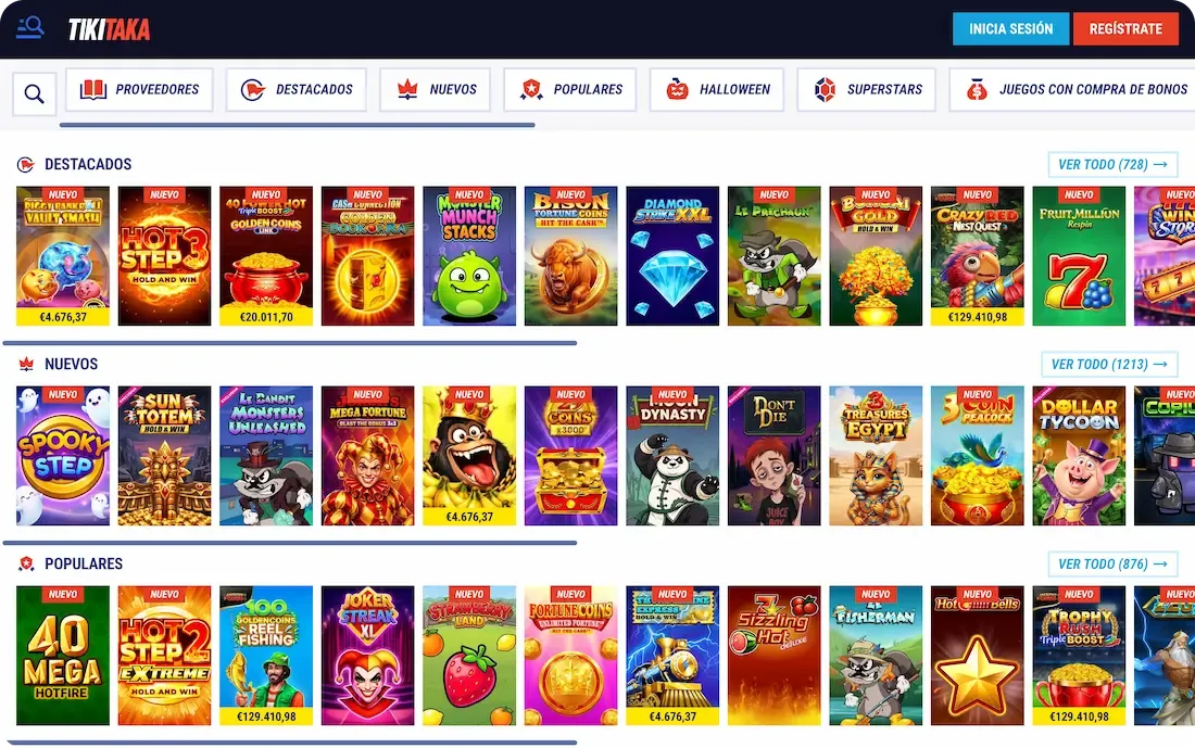 juegos del casino tikitaka
